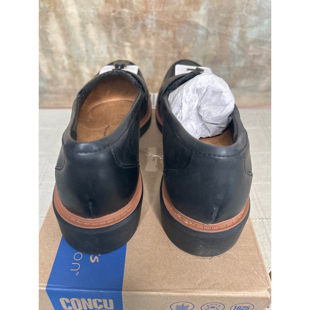 Clarks Westlynn Bella Women's Black Leather Chunky Lug Sole Loafer Size 8.5 M - Picture 13 of 14